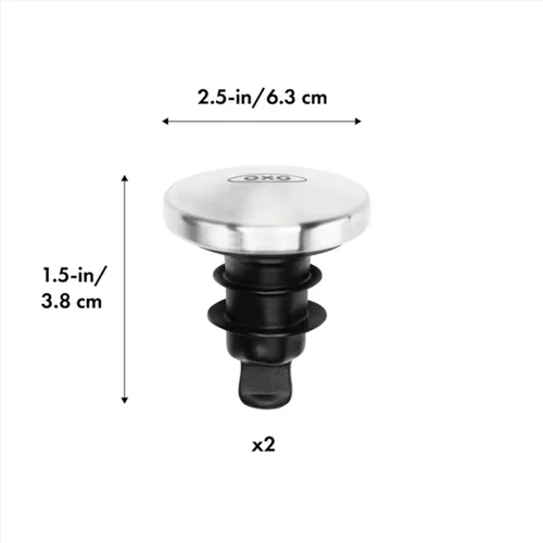 Miniatura 8 de OXO SteeL - Tapón de vino expandible a prueba de fugas (paquete de 2)