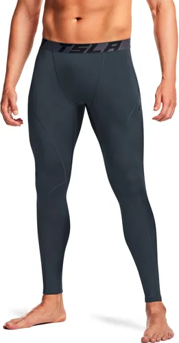 Miniatura 6 de TSLA - Paquete de 1 o 2 pantalones térmicos de compresión para hombre, leggings deportivos y mallas para correr pantalones para usar como primera