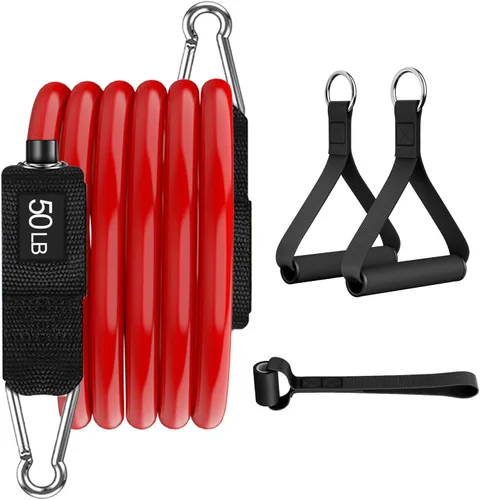 Miniatura 11 de VEICK Bandas de resistencia, una sola banda de ejercicio, bandas de entrenamiento de resistencia para entrenamientos en casa, fitness, pilates