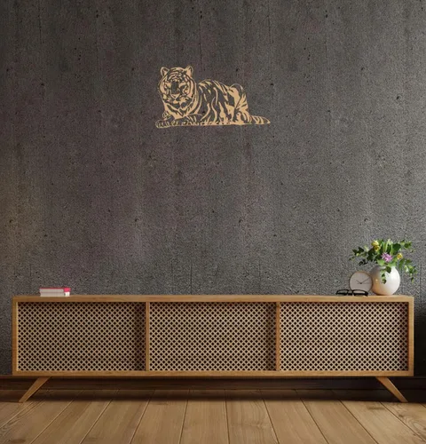 Miniatura 5 de Tiger Wall Decals Vinyl Decal Wild Cat Animal Home Art Decor Removable Stylish Sticker Mural Unique Design for Any Room tk7