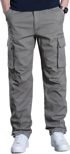 TIANBA Pantalones militares de senderismo para hombre, pantalones casuales para exteriores, ligeros, tácticos, con múltiples bolsillos
