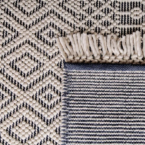 Miniatura 27 de SAFAVIEH Natura Collection - Alfombra decorativa de 2 x 3 pies, color marfil, con flecos de lana marroquí bohemia, hecha a mano, ideal para zonas