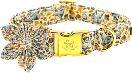 Miniatura 42 de Elegant little tail Collar de perro de San Patricio con flor, collares de perro con flores, trébol verde, regalo para mascotas, collares ajustables