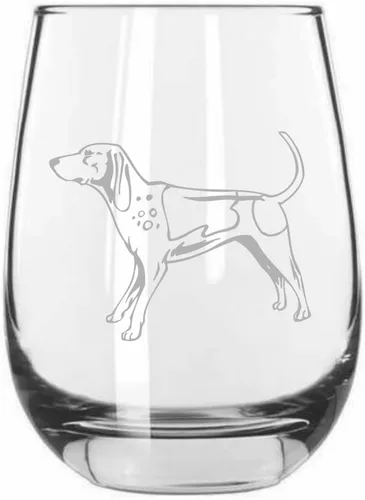 Miniatura 562 de Sakhalin Husky Dog - Copa de vino grabada personalizada de 15.25 onzas sin tallo