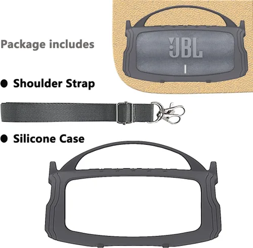 Miniatura 2 de JCHPINE Funda de silicona para altavoz Bluetooth portátil JBL Charge 5, soporte protector para accesorios de altavoces JBL Charge 5