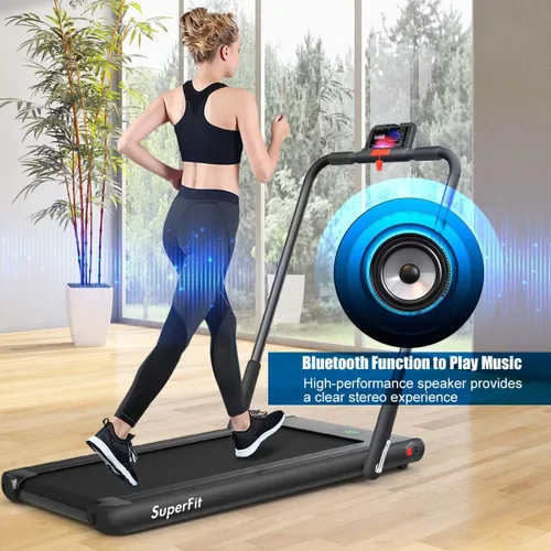 Miniatura 8 de GYMAX - Alfombrilla de caminar, 2 en 1, instalación gratuita, debajo del escritorio, caminadora con aplicación inteligente, control remoto