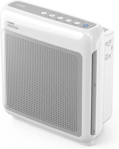 COWAY Airmega - Purificadores de aire para el hogar de hasta 1,748 pies cuadrados, filtro HEPA para humo, alergias, caspa de mascotas, olor, monitor