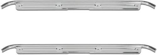 Miniatura 2 de Placas de umbral de puerta PIT66, par con herrajes, compatibles con camiones Chevy GMC C10 C20 C30 K10 K20 K30 1967 1968 1969 1970 1971 1972, 28864