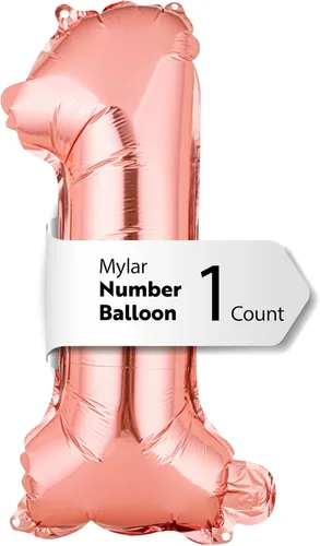 Miniatura 46 de Restaurantware-Balloonify Globo de Número de 16 Pulgadas, 1 Globo Digital para Fiesta - Número 5, Auto-Sellado, Acabado de Mylar de Folio Dorado, Oro