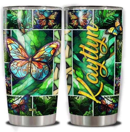 Miniatura 9 de WAZONE Vaso de vaca personalizado con tapa, de piel de vaca occidental, de 20 onzas, 30 onzas, taza de viaje con nombre personalizado, taza aislada