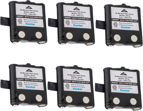 Miniatura 6 de Kastar Paquete de 1 batería de radio bidireccional Ni-MH 4.8V 1000mAh para Uniden BP38, BP-38, BP39, BP-39, BP40, BP-40, Uniden BT537, BT1013