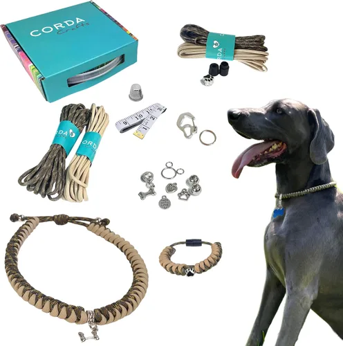 Miniatura 9 de CORDA Crafts - Kit de cuerda de paracaídas - Accesorios completos para hacer collar de perro y pulsera a juego del dueño - Tutorial en video fácil
