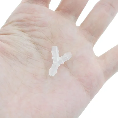 Miniatura 4 de TAODAN 10 unids 1/8 "manguera de plástico de púas iguales de púas 3 vías en forma de Y para manguera de polipropileno de plástico conectores