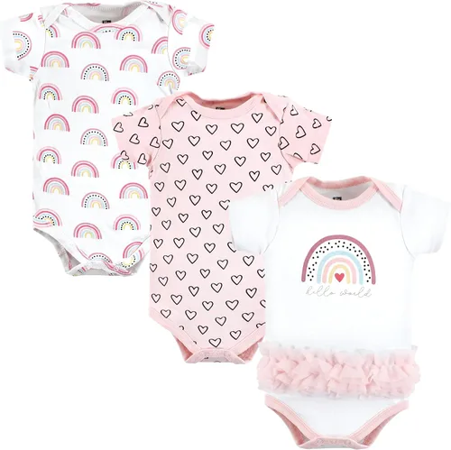 Miniatura 185 de Hudson Baby baby-girls Cotton Bodysuits 3-pack