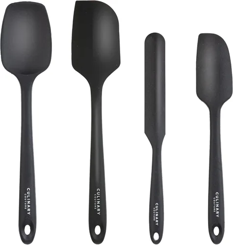 Miniatura 11 de Juego de 4 espátulas de silicona para hornear, espátulas de goma, resistentes al calor, sin BPA, juego de espátulas para utensilios de cocina Azul