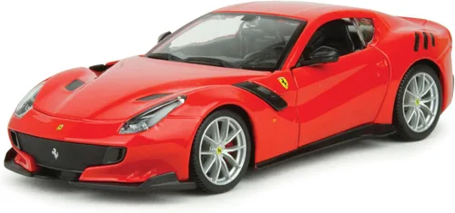 Bburago Ferrari F12 TDF, rojo 26021R - Modelo de coche de juguete fundido a presión a escala 1/24, unisex para niños