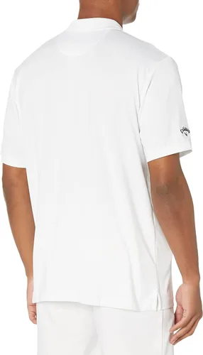 Miniatura 2 de Callaway Men's Solid Opti-dri Short Sleeve Golf Polo Shirt with Stretch Fabric, Sun Protection, Extended (Sizes Small-4xl)