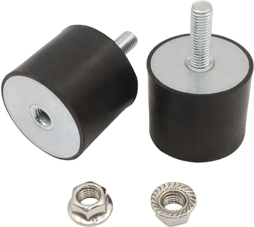 Miniatura 12 de Soportes de goma macho M8x23mm con tuercas de seguridad hembra, aisladores antivibración de 30x20mm, amortiguadores de choque para bombas de agua