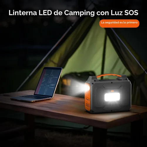 Miniatura 8 de Estación de energía portátil con panel solar plegable de 40W, generador de energía solar de 100W con paneles, toma de corriente de 110V AC, banco