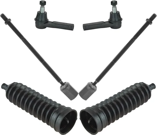 Miniatura 39 de TRQ Kit de dirección interior y exterior para lado del conductor y del pasajero delantero, con cremallera de dirección y fuelle de piñón compatible