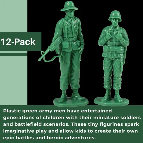 Miniatura 2 de Soldados Grandes US Toy Company 7958, Verde