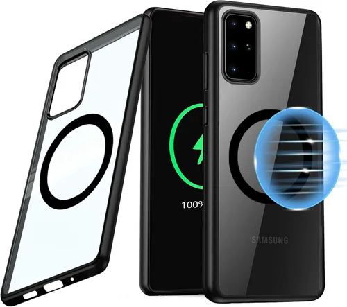 Miniatura 23 de Funda magnética para Samsung Galaxy Note 10 Plus/Note 10+ (6.8 pulgadas) [compatible con Magsafe] parachoques de TPU suave + parte trasera Negro