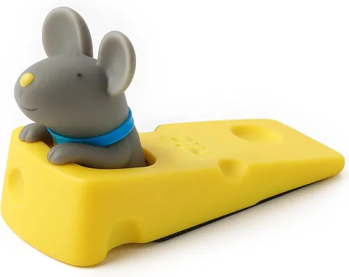 Miniatura 8 de Tope de puerta de perro lindo DomeStar, tope de puerta decorativo de animal Shiba Inu con cuña, amarillo
