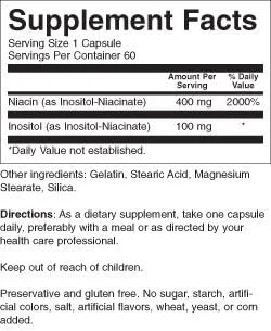Miniatura 3 de Nature's Blend Niacina No Flush 400 mg 60 Cápsulas