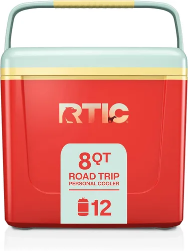 Miniatura 14 de RTIC Hielera Personal para Viaje por Carretera de 8 QT, Pequeña, Compacta, Aislada, Caja de Hielo Portátil para Comida, Bebida, Bebidas, Playa, Gris