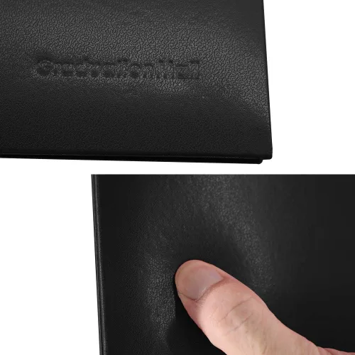 Miniatura 6 de GraduationMall Cubierta impresa para diploma para certificado 8.5 x 11 pulgadas, color negro, paquete de 1