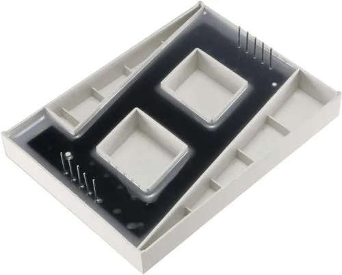 Miniatura 3 de uxcell Ánodo común 10 pines 1 bit 7 segmentos pantalla de 4.8 x 3.54 x 0.59 pulgadas, tubo LED rojo de 4" pantalla digital