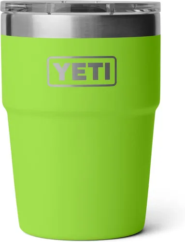 Miniatura 11 de YETI Rambler - Vaso apilable de 16 onzas, aislado al vacío, de acero inoxidable con tapa MagSlider Apilable