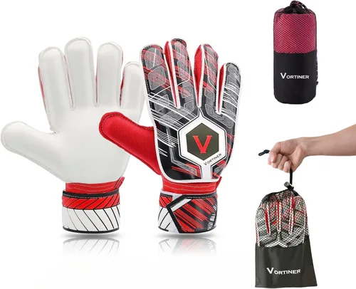 Guantes de fútbol para jóvenes. Set de guantes de portero y toalla de entrenamiento y bolsa de guantes. Guantes de portero Guantes de fútbol Guantes
