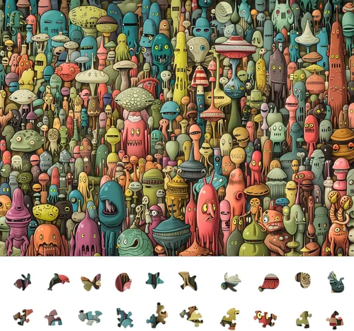 Miniatura 15 de Rompecabezas difíciles para adultos de 1000 piezas: rompecabezas de ilustraciones de pavo real, rompecabezas difícil desafiante e imposible