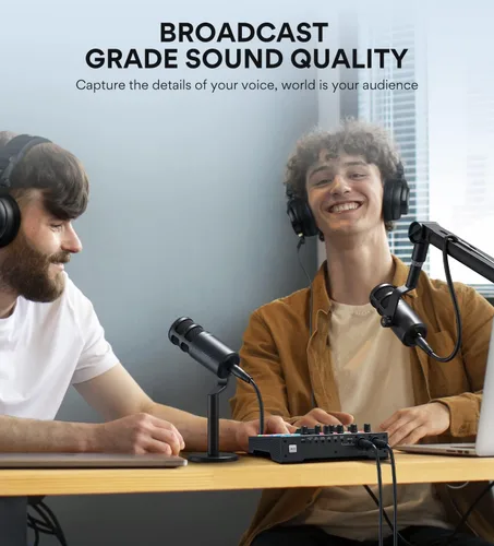 Miniatura 3 de MAONO Micrófono de podcast XLR, micrófono dinámico de estudio cardioide para grabación vocal, transmisión, voz en off, tecnología de aislamiento