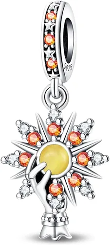 Miniatura 12 de KUNSIR Los abalorios se adaptan a pulseras Pandora para mujer, plata de ley 925, cuentas colgantes de joyería para niñas, dijes de feliz cumpleaños