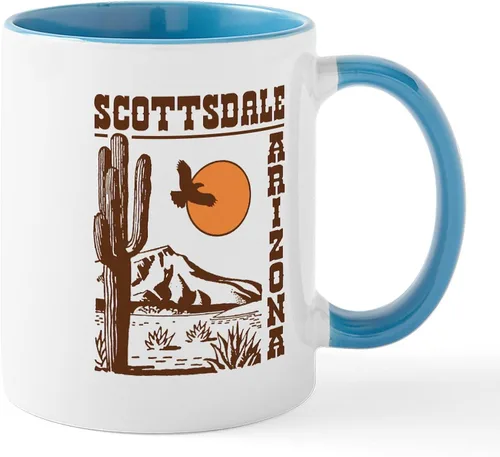 Miniatura 20 de CafePress Scottsdale Arizona - Taza de café de cerámica (11 oz), 11.0 fl oz Blanco - Taza Scottsdale Arizona
