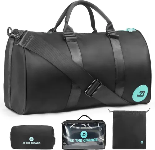 Bolsas de gimnasio impermeables, bolsa de lona deportiva de nailon 1000D resistente para nadar durante la noche, fin de semana, bolsas de viaje para