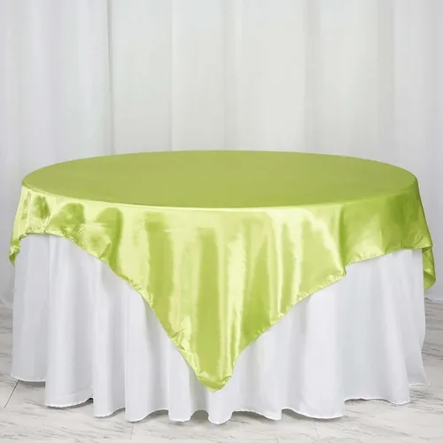 Miniatura 27 de Efavormart Paquete de 5 Sobremanteles Cuadrados de Satén de 60" para Decoraciones de Mesa de Bodas, Catering y Fiestas, Cubierta de Mantel Negro