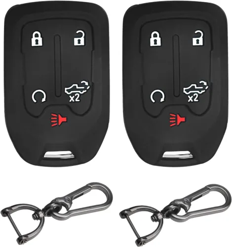 Miniatura 7 de MILD EAST 2 piezas de fundas de llave inteligente de silicona para 2025 2024 2023 2022 2021 2020 GMC Sierra 1500 2500HD 3500HD y Chevy Chevrolet