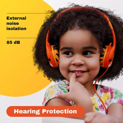 Miniatura 3 de Kidrox - Audífonos con cable para niños pequeños de 1 a 7 años — Audífonos para bebés con volumen limitado de 85 dB para viajes en avión y automóvil