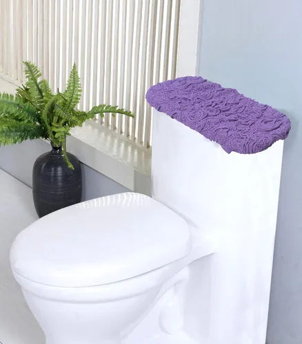 Miniatura 51 de Home Weavers Bell Flower Collection - Tapetes de baño copetudos 100 % algodón, extrasuaves y absorbentes, antideslizantes, lavables a máquina, lino