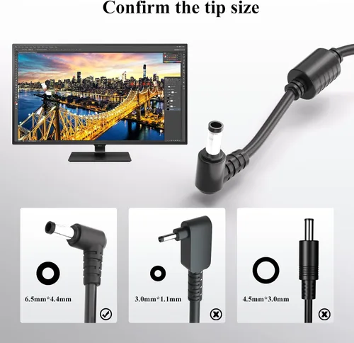 Miniatura 5 de Fuente de alimentación de 19 V CC, compatible con LG Electronics Monitor de 19 pulgadas, 20 pulgadas, 22 pulgadas, 23 pulgadas, 24 pulgadas, 27