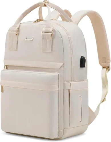 LOVEVOOK - Mochila de computadora portátil para mujeres y niñas, mochila de 15.6 pulgadas impermeable para estudiantes, mochila escolar linda, bolsa