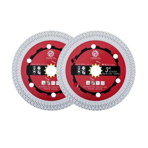 Miniatura 9 de FOCSTOL Hoja de sierra para azulejos de diamante, disco de corte de 4.5 pulgadas (4.528 in) para azulejos de cerámica, cerámica, mármol, granito