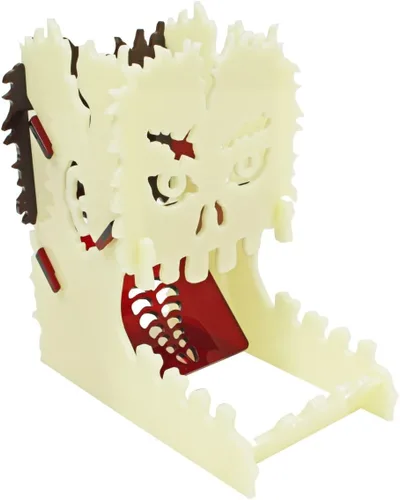 Miniatura 9 de LITKO Torre de dados con temática de terror Rodillo de dados Vaso de dados Bota de dados TTRPG Juegos de mesa (Jack-O-Lantern) Contains