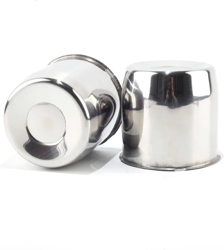 Miniatura 20 de 2 Piezas Tapas Centrales de Rueda de Remolque de Acero Inoxidable de 3.19 pulgadas Push Through Diámetro de 3.19 pulgadas, Tapa de Cubo de 3.6