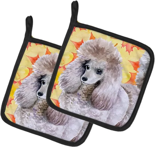 Miniatura 115 de Caroline's Treasures BB9655PTHD - Juego de soportes para ollas de cocina resistentes al calor, almohadillas calientes para horno, 7 1/2 x 7 1/2