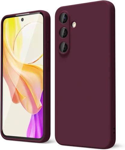 Miniatura 101 de oakxco Funda para teléfono Samsung Galaxy S21 Ultra con agarre de silicona líquida, bonita funda delgada y delgada de goma suave de TPU lisa