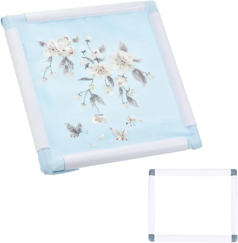 Miniatura 12 de PATIKIL Aros de bordado, marco universal de aro para bordar, reutilizable, cuadrado, rectangular, de plástico, para manualidades, costura